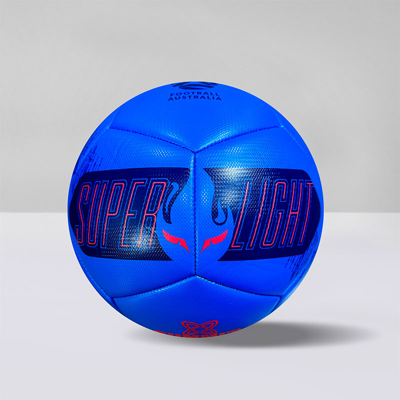Super Light Soccer ball size 4 in blue colour, fun and easy soccer ball perfect for kids. Light weight size 4 soccer ball